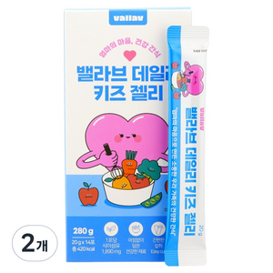 밸라브 데일리 키즈 젤리 14p, 280g, 2개, 천연사과맛