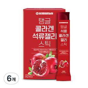 참앤들황토농원 탱글 콜라겐 석류젤리 스틱 15p, 300g, 6개