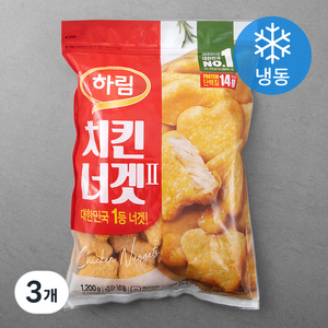 하림 치킨너겟 (냉동), 1.2kg, 3개