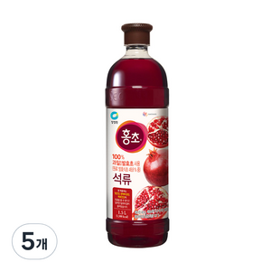 홍초 석류 음용식초, 1.5L, 5개