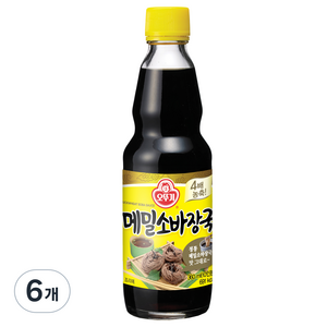 오뚜기 메밀소바장국 소스, 360ml, 6개