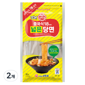 오뚜기옛날 중국식 넓은당면 18mm, 300g, 2개