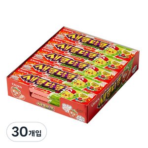 크라운 새콤달콤 딸기맛 츄잉캔디, 29g, 30개