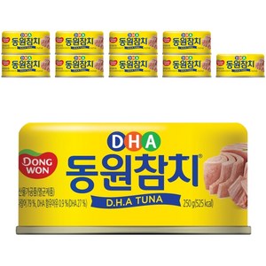 동원 DHA참치, 250g, 10개