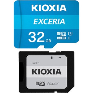 키오시아 EXCERIA XC UHS-I microSD 메모리카드 + SD 어댑터 세트, 32GB, 1개