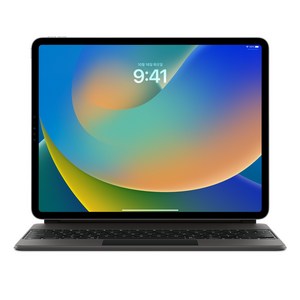 Apple 정품 매직 키보드 iPad Pro 12.9 6세대/ Air 13 M2 호환용, 블랙, 한국어