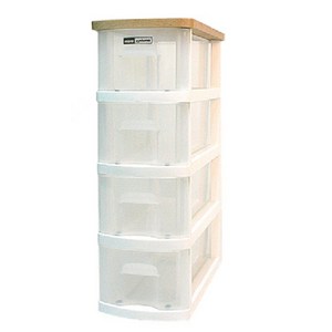 픽스엔조이 우드 프로포즈 멀티슬림 4단 틈새장, 혼합색상, 1개