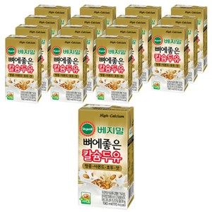 베지밀 뼈에좋은 칼슘두유, 190ml, 16개