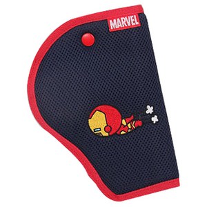 마블 차랑용 어린이 벨트 위치조절 안전밸트커버, 아이언맨네이비, 1개