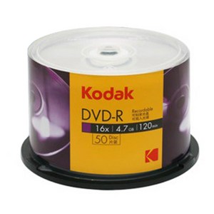 코닥 DVD-R 공디스크 50p + 케이크박스, 단일 상품