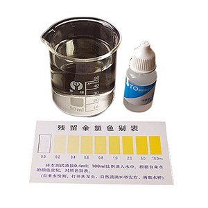 고운물 잔류염소량 테스트 세트 정수기성능비교
