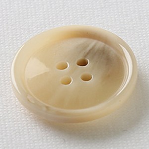 HR빅버튼 마니 단추 25mm, 연베이지, 8개