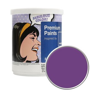 PANTONE 외부용 실외 저광페인트 1L, 19-3536AmaanthPuple, 1개