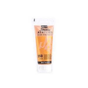 뻬베오 스튜디오 아크릴물감 메탈 350 IidescentRichGold, 100ml, 1색