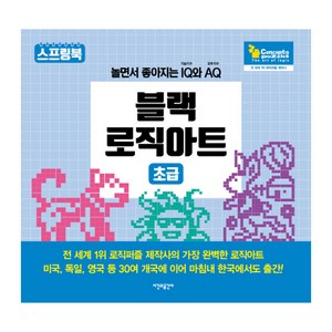 블랙 로직아트 초급 : 놀면서 좋아지는 IQ 지능지수와 AQ유추지수, 시간과공간사, 컨셉티즈 퍼즐 저