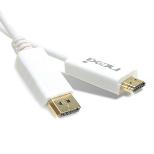 넥시 DP to HDMI 케이블 1.8m ve 1.1 디스플레이포트, NX-DP TO HDMI 1.8M, 1개