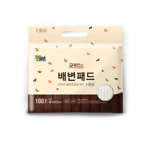 굿밸런스 강아지 배변패드 20g 100매, 100개입, 1팩