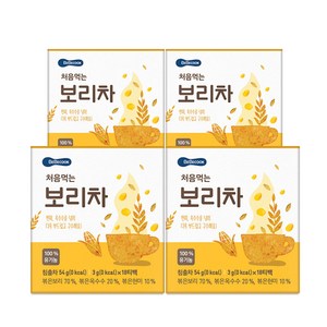 베베쿡 처음 먹는 보리차, 54g, 18개입, 4개