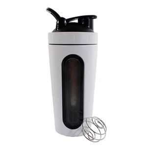 쿠스포츠 스테인레스 보충제 쉐이커, 매트화이트, 1개