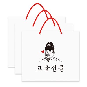 달퐁이네문방구 비싼 고급 선물 쇼핑백 3p, 고급선물