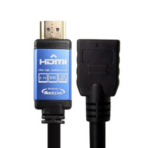 마하링크 HDMI Ve2.1 M/F 연장 케이블, 1개, 1m