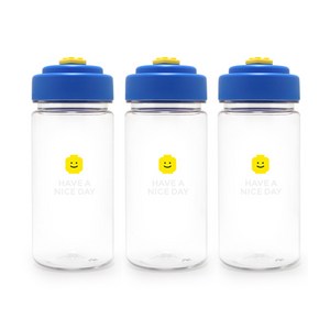 옥스포드 블럭 보틀, 블루, 350ml, 3개