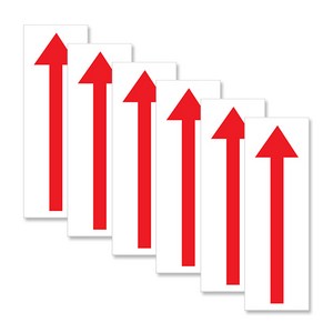아크릴표지판 F1520, 화살표 모양, 6개