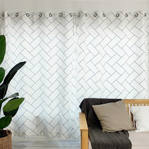 알뜨리 방풍 방한 사계절 3중직 암막커튼, 헤링본