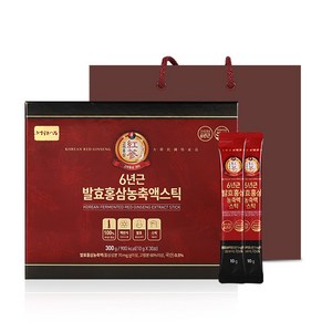 정원삼 6년근 발효 홍삼 농축액스틱 + 쇼핑백 발효홍삼정