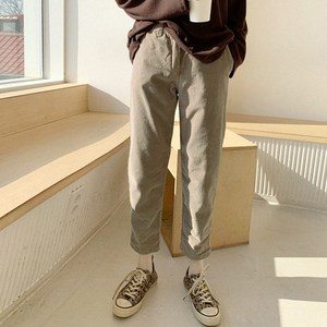 난닝구 여성용 바이즌 코듀로이 밴딩 팬츠