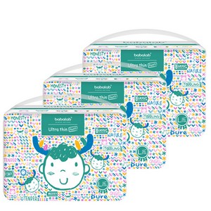 바바랩 울트라씬 팬티 남여공용 대형(8~12kg), 126매, 대형
