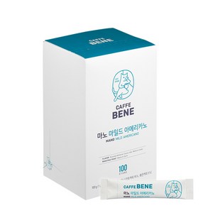 카페베네 마노 마일드 아메리카노 원두커피믹스, 1g, 100개입, 1개