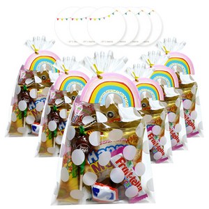 민트바 무지개 간식 선물세트 6p + 스티커 6p 아동생일선물