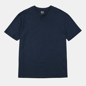 NII 공용 솔리드 슬럽 헨리넥티셔츠 NNUARWM2151