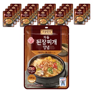 오뚜기 차돌 된장찌개 양념, 130g, 20개