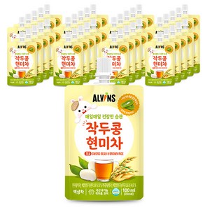 엘빈즈 매일매일 건강한습관 작두콩현미차 100ml, 40개