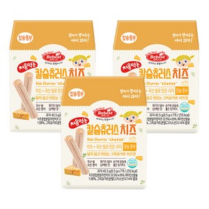 베베스트 처음먹는 칼슘 츄러스, 치즈맛, 45.5g, 3개