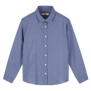 폴햄 여성용 린넨 코튼 베이직핏 긴팔 셔츠