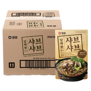 샘표 담백한 샤브샤브 육수, 200g, 16개