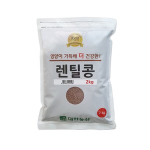 대한농산 렌틸콩, 2kg, 1개