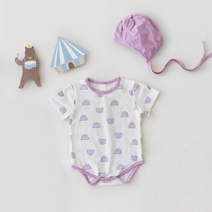 아기곰 라인 바디수트 + 두건 세트 R1902