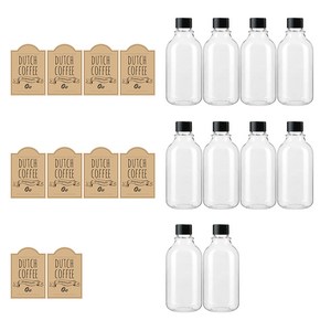 투명 페트병 300ml ARB300 + 일반캡 검정 + 병라벨 LB4M, 10세트