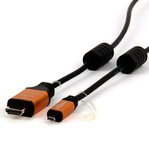 셀인스텍 HDMI MICRO HDMI 2.0Ve 케이블 골드메탈, 1개, 1.8m