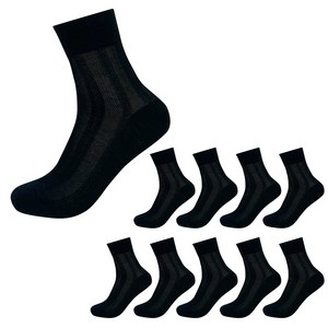 구냥씩 남성용 스트라이프 매쉬 중목양말 10켤레