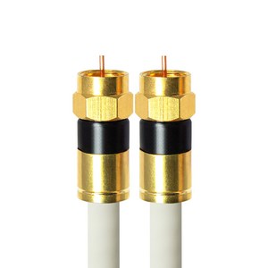 마하링크 국산 골드 프리미엄 RF 안테나 5C 화이트 동축 수제작 케이블 10M, CP-1295