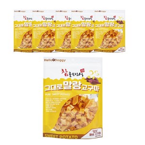 참좋은간식 그대로 말랑 강아지 간식, 큐브고구마, 250g, 6개