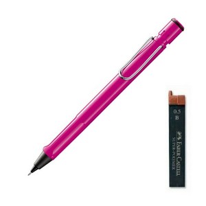 LAMY 사파리 샤프 핑크 + 샤프심 랜덤발송 세트, 0.5mm, 1세트