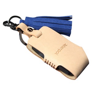 제렌폴 올뉴 k3 스마트키 케이스, 테닝베이지(케이스), 마린블루(태슬), 기아 ZK06