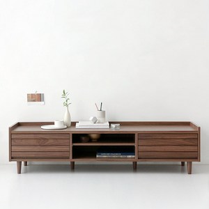 마켓비 OSLON TV거실장 37150 미들브라운 TWM37150L, 혼합색상