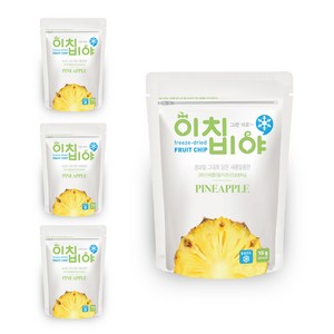 이치비야 동결건조 과일칩 파인애플, 15g, 4개